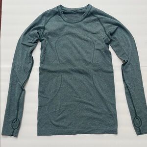 lululemon athletica Long Sleeve Top in Teal